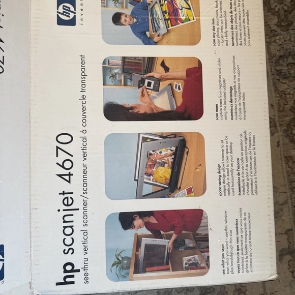 HP ScanJet 4670 See-Thru Vertical Scanner Slides With Box No CDs - Picture 11 of 12